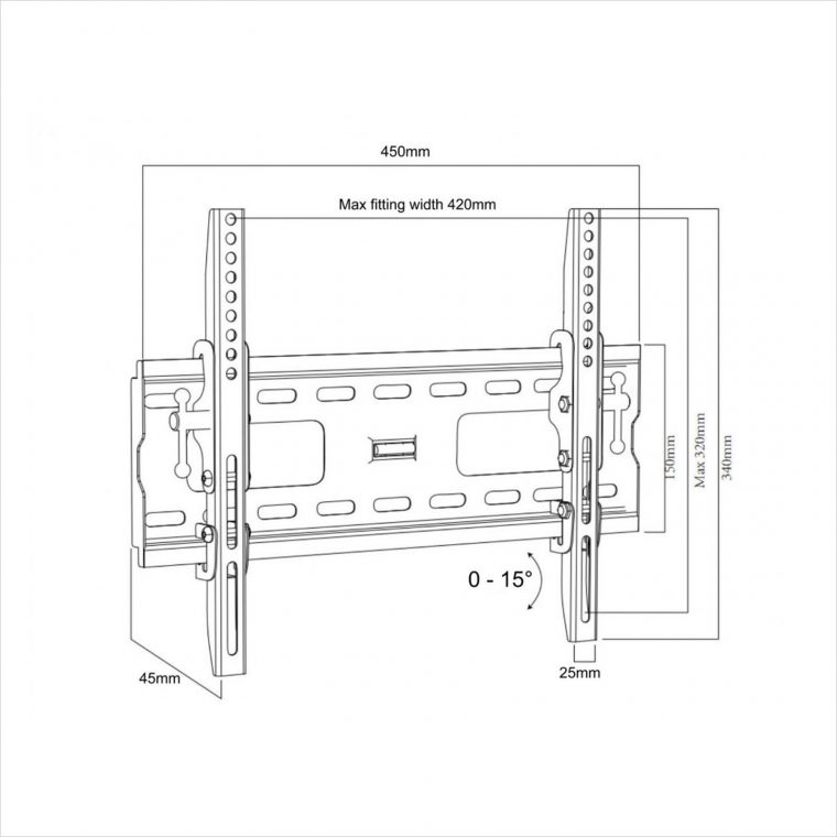 Tilting TV Wall Bracket for 29"37" Screens MMT41B