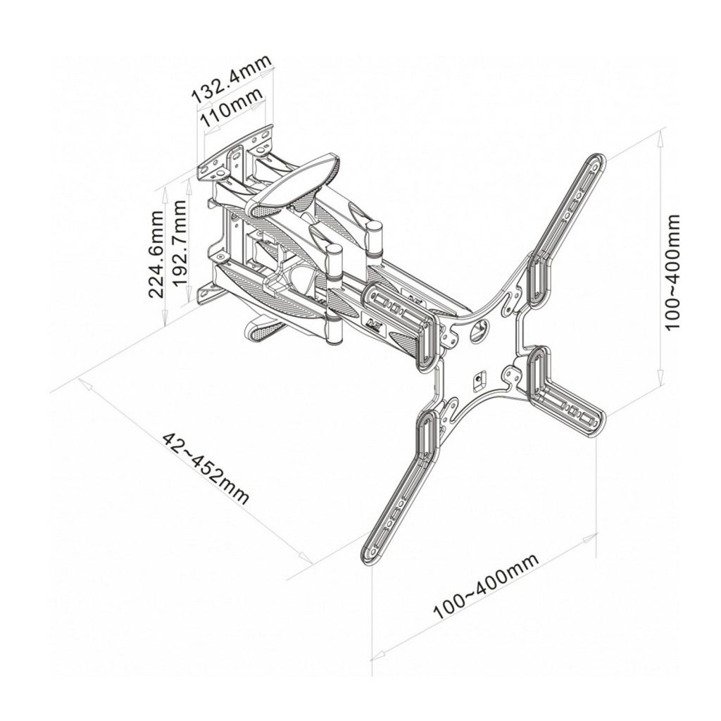 Tilt & Swivel TV Bracket for 29"55" screens MMT450B